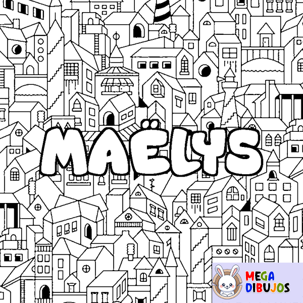 Coloraci&oacute;n del nombre MA&Euml;LYS - decorado ciudad