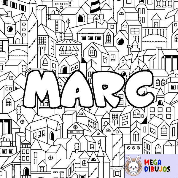 Coloraci&oacute;n del nombre MARC - decorado ciudad