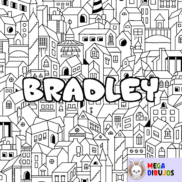 Coloraci&oacute;n del nombre BRADLEY - decorado ciudad