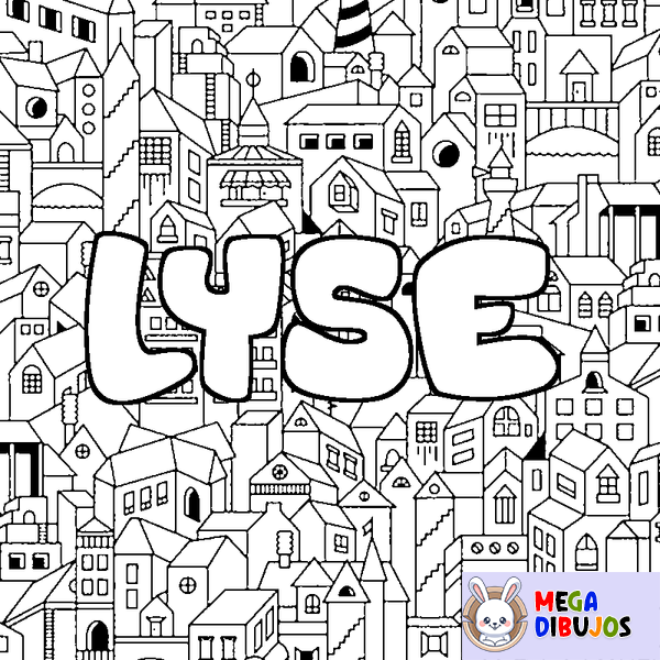 Coloraci&oacute;n del nombre LYSE - decorado ciudad