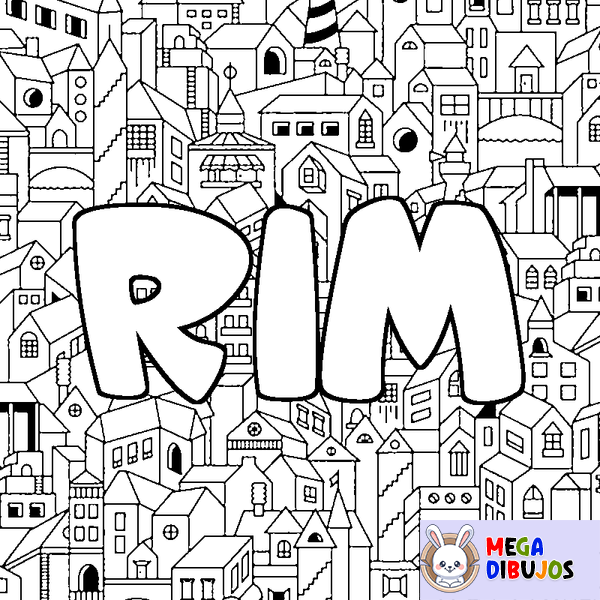 Coloraci&oacute;n del nombre RIM - decorado ciudad