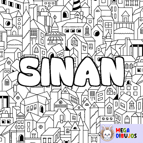 Coloraci&oacute;n del nombre SINAN - decorado ciudad