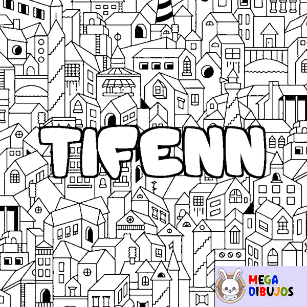 Coloraci&oacute;n del nombre TIFENN - decorado ciudad