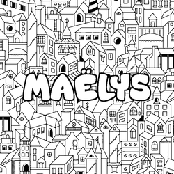 Coloraci&oacute;n del nombre MA&Euml;LYS - decorado ciudad