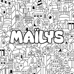 Coloraci&oacute;n del nombre MA&Iuml;LYS - decorado ciudad