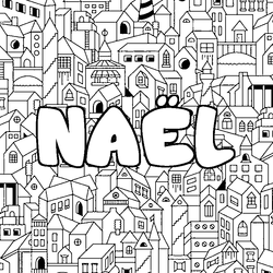 Coloraci&oacute;n del nombre NA&Euml;L - decorado ciudad