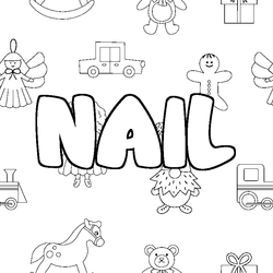 Coloraci&oacute;n del nombre NAIL - decorado juguetes