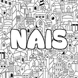Coloraci&oacute;n del nombre NAIS - decorado ciudad