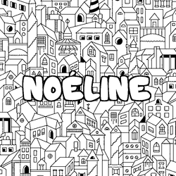 Coloraci&oacute;n del nombre NO&Eacute;LINE - decorado ciudad
