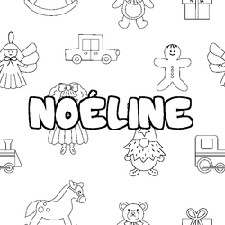 Coloraci&oacute;n del nombre NO&Eacute;LINE - decorado juguetes