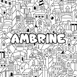 Coloraci&oacute;n del nombre AMBRINE - decorado ciudad
