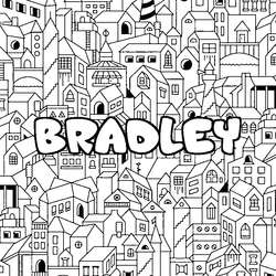 Coloraci&oacute;n del nombre BRADLEY - decorado ciudad