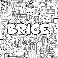 Coloraci&oacute;n del nombre BRICE - decorado ciudad