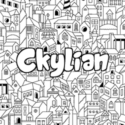 Coloraci&oacute;n del nombre Ckylian - decorado ciudad