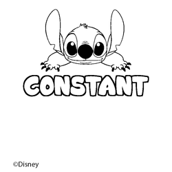 Coloraci&oacute;n del nombre CONSTANT - decorado Stitch