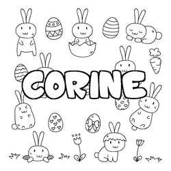 Coloraci&oacute;n del nombre CORINE - decorado Pascua