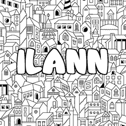 Coloraci&oacute;n del nombre ILANN - decorado ciudad