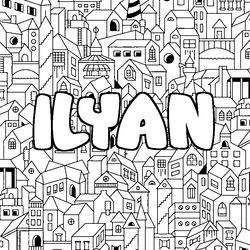 Coloraci&oacute;n del nombre ILYAN - decorado ciudad