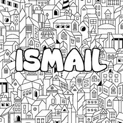Coloraci&oacute;n del nombre ISMAIL - decorado ciudad