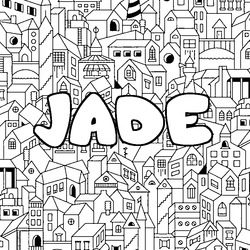 Coloraci&oacute;n del nombre JADE - decorado ciudad