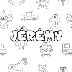 Coloraci&oacute;n del nombre J&Eacute;R&Eacute;MY - decorado juguetes