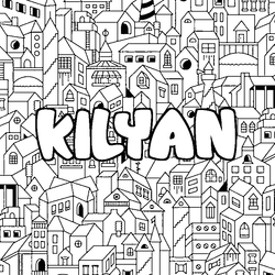 Coloraci&oacute;n del nombre KILYAN - decorado ciudad