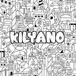 Coloraci&oacute;n del nombre KILYANO - decorado ciudad