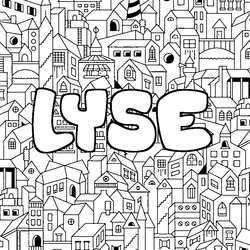 Coloraci&oacute;n del nombre LYSE - decorado ciudad
