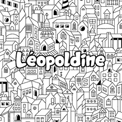 Coloraci&oacute;n del nombre L&eacute;opoldine - decorado ciudad