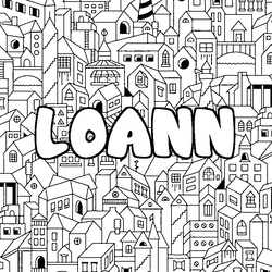 Coloraci&oacute;n del nombre LOANN - decorado ciudad