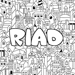 Coloraci&oacute;n del nombre RIAD - decorado ciudad
