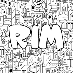 Coloraci&oacute;n del nombre RIM - decorado ciudad