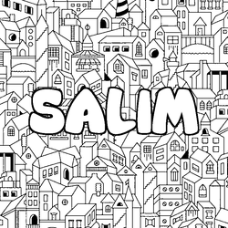 Coloraci&oacute;n del nombre SALIM - decorado ciudad