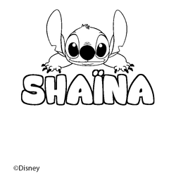 Coloraci&oacute;n del nombre SHA&Iuml;NA - decorado Stitch
