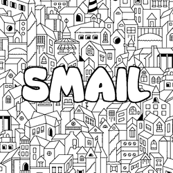 Coloraci&oacute;n del nombre SMAIL - decorado ciudad