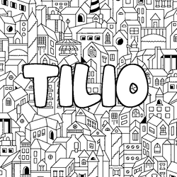 Coloraci&oacute;n del nombre TILIO - decorado ciudad