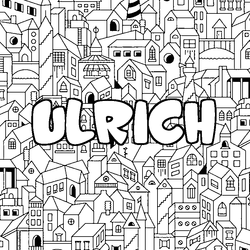 Coloraci&oacute;n del nombre ULRICH - decorado ciudad