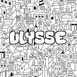 Coloraci&oacute;n del nombre ULYSSE - decorado ciudad